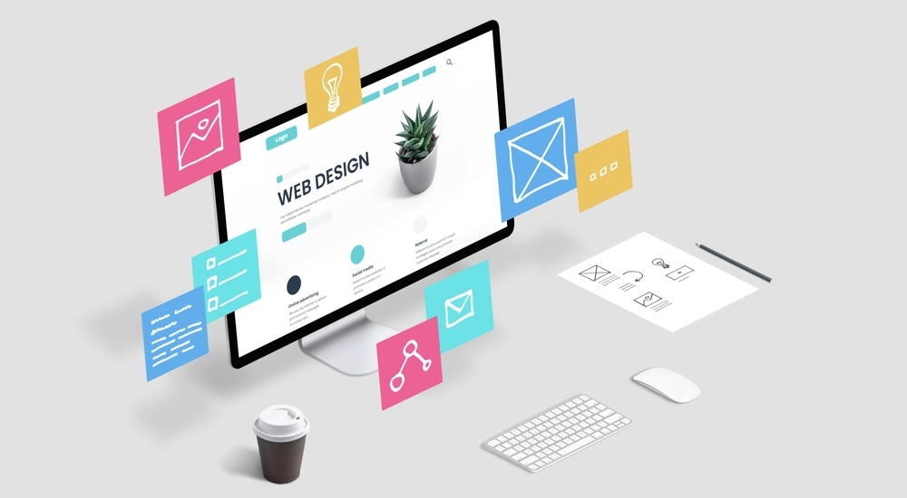 Home creative,web,design,studio,with,flying,web,page,layout,elements